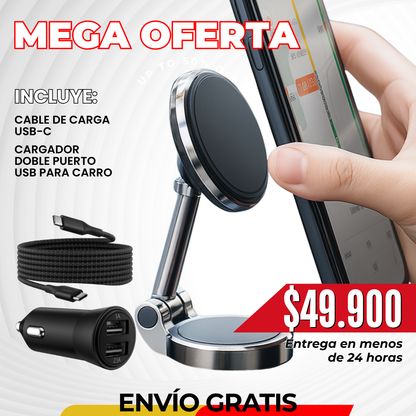 Soporte magnetico de celular 3X1