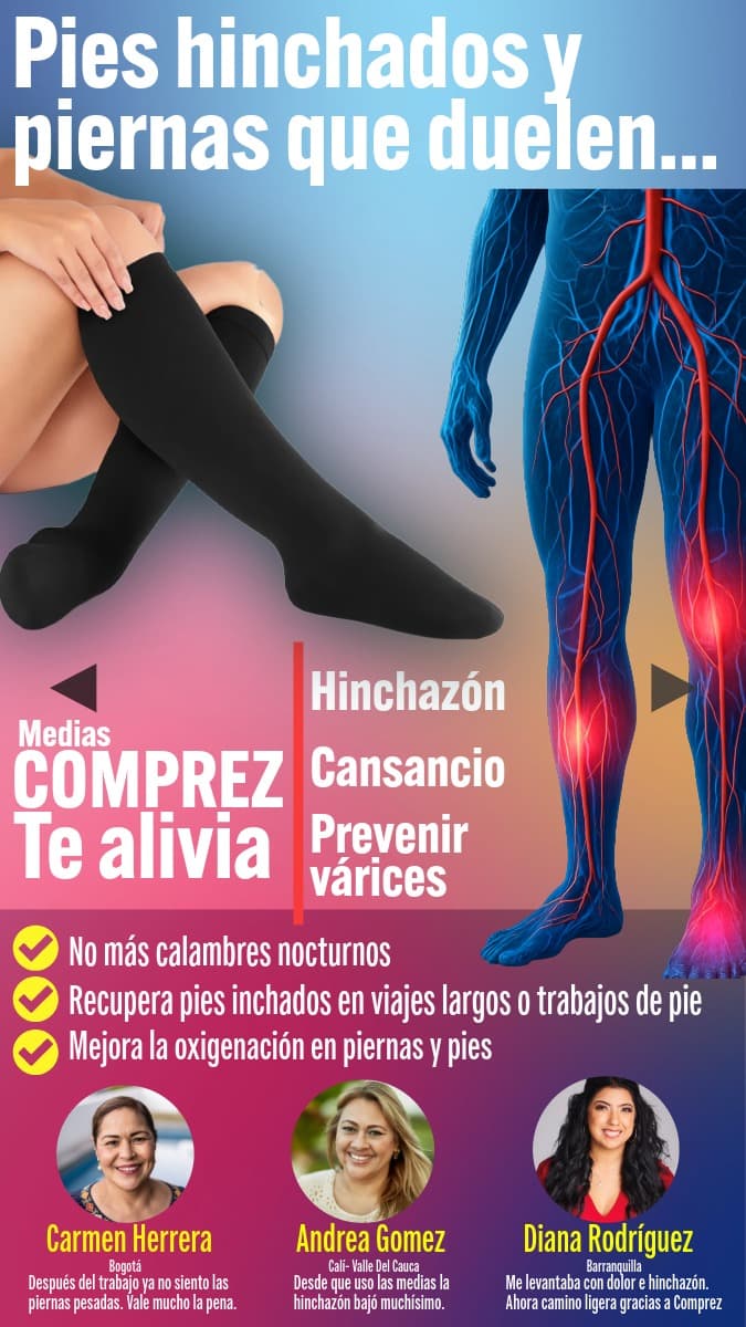 TUS PIERNAS DESCANSADAS Y SIN HINCHAZÓN — DESDE EL PRIMER USO